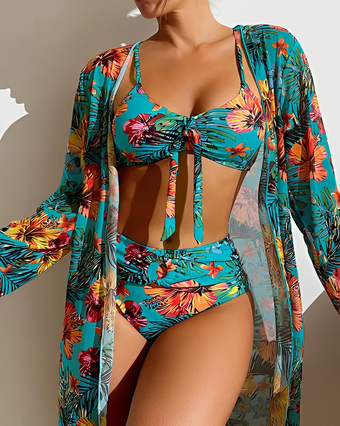 Ensemble Bikini en Pareo de Luxe