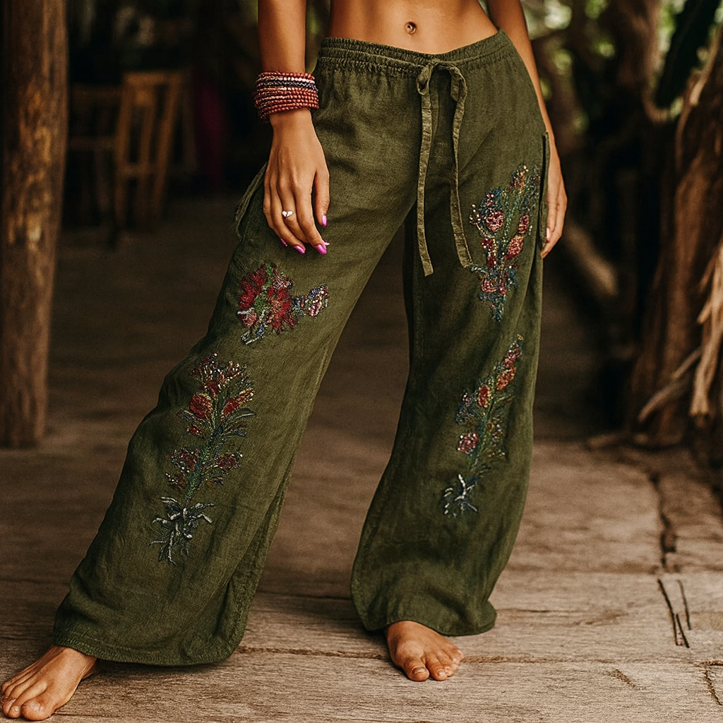 Pantalon bohème confortable