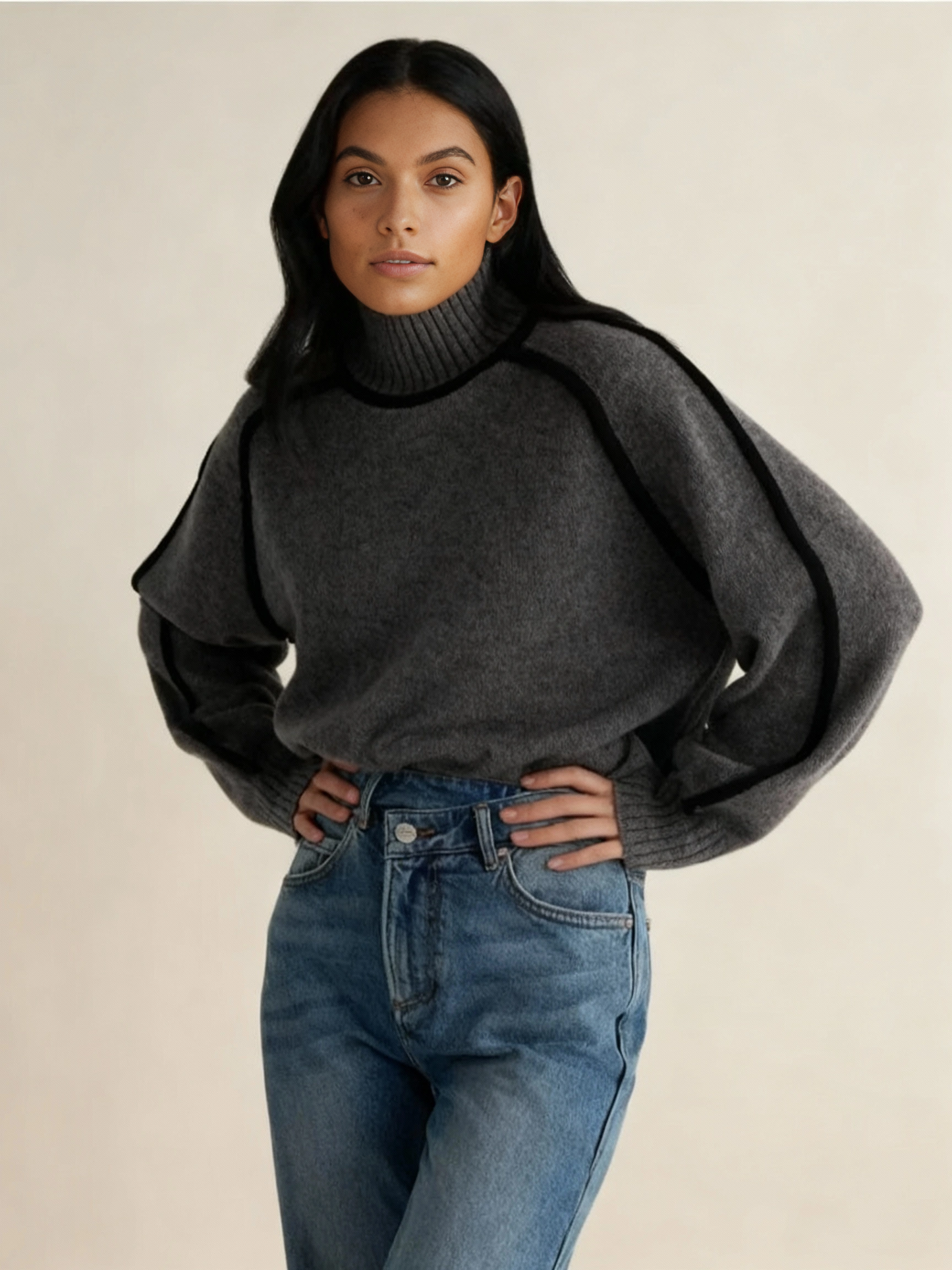 Pull Col Roulé Essential