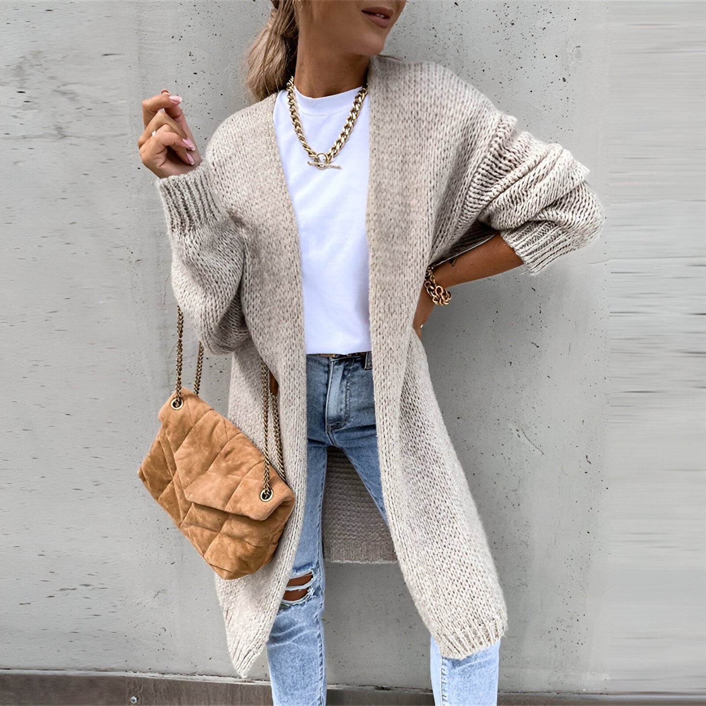 Gilet Long et Chaud pour Femme