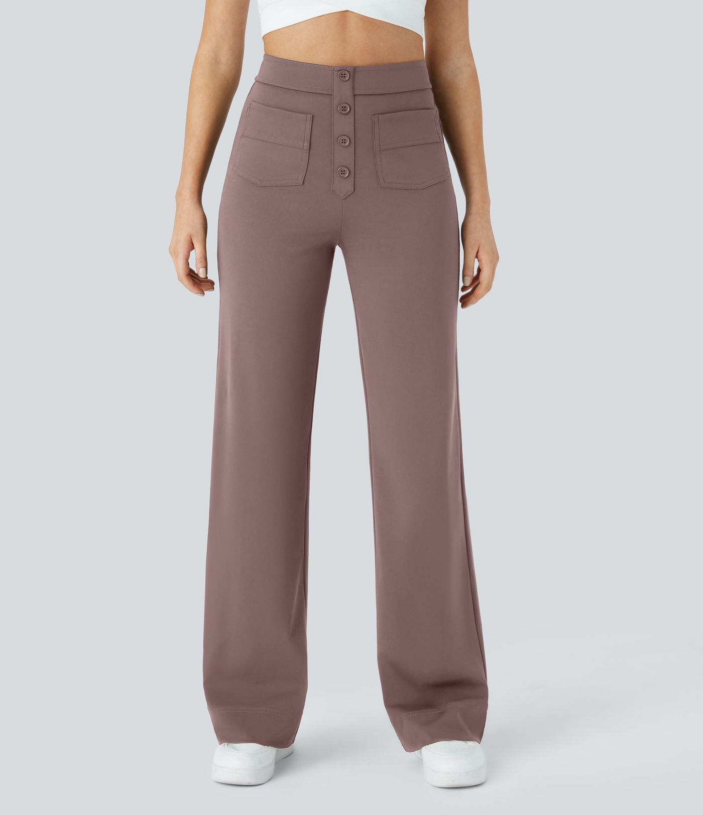 Pantalon Élastique Taille Haute