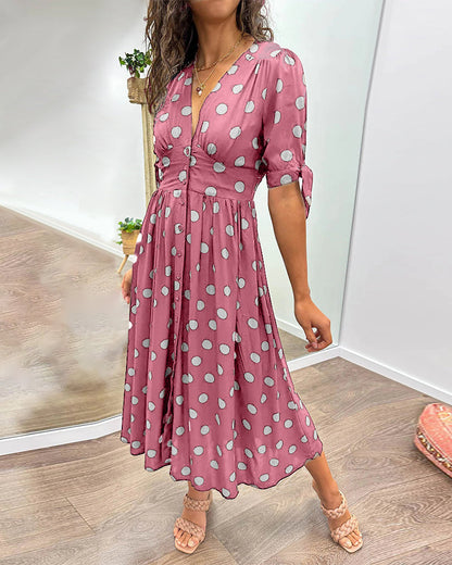 Robe Élégante à Pois