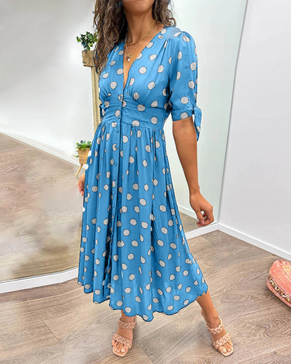 Robe Élégante à Pois