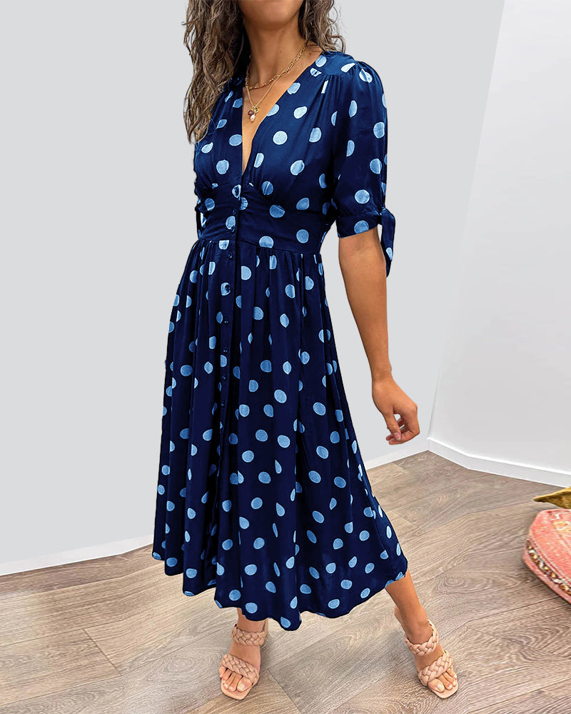 Robe Élégante à Pois