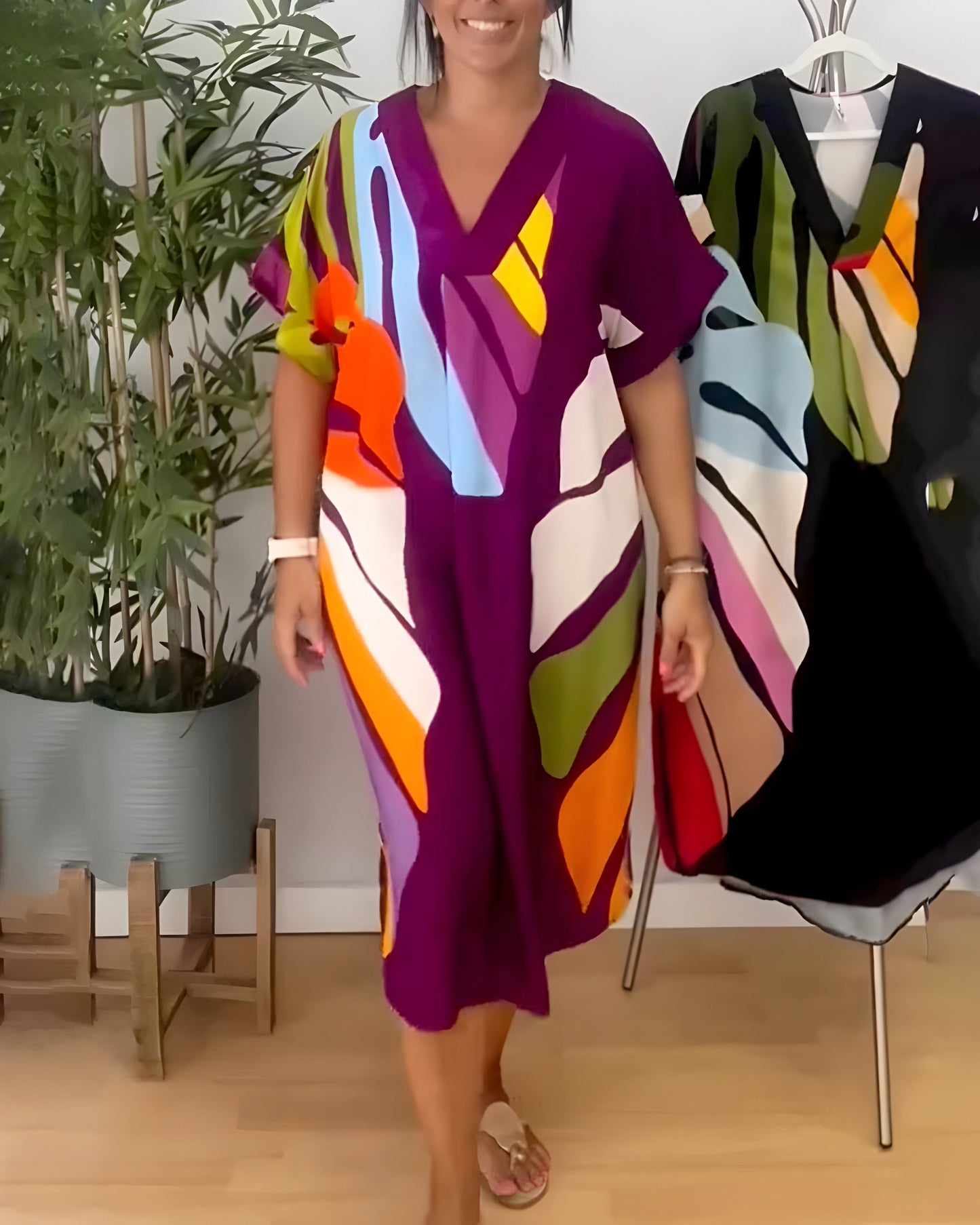Robe feuillage