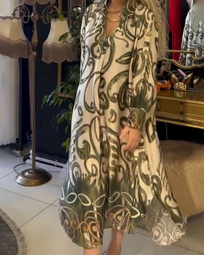 Robe élégante à imprimé