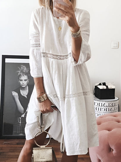 Robe Boho Vintage avec Dentelle