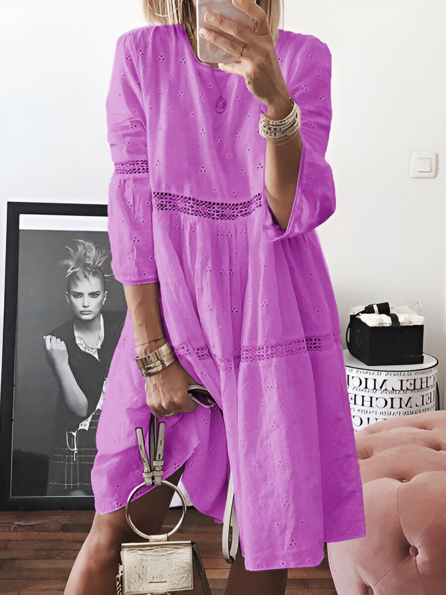 Robe Boho Vintage avec Dentelle