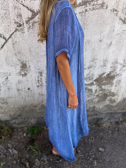 Robe Loose à Col en V