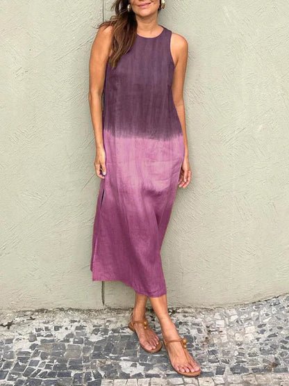 Robe Élégante avec Imprimé Naturel