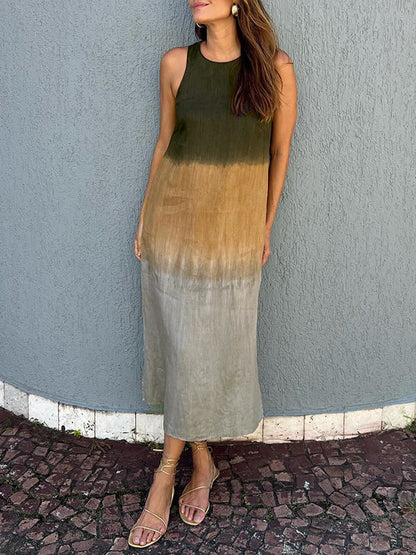 Robe Élégante avec Imprimé Naturel
