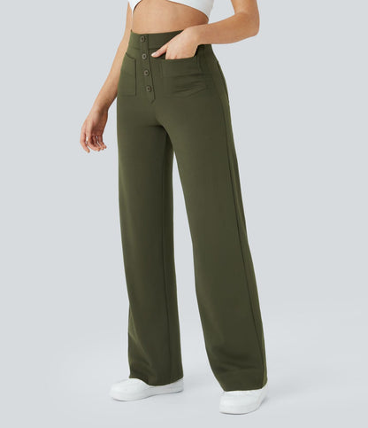 Pantalon Élastique Taille Haute