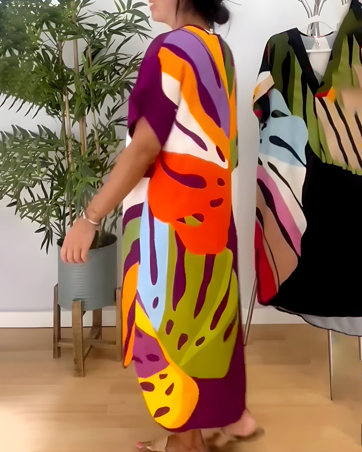 Robe feuillage