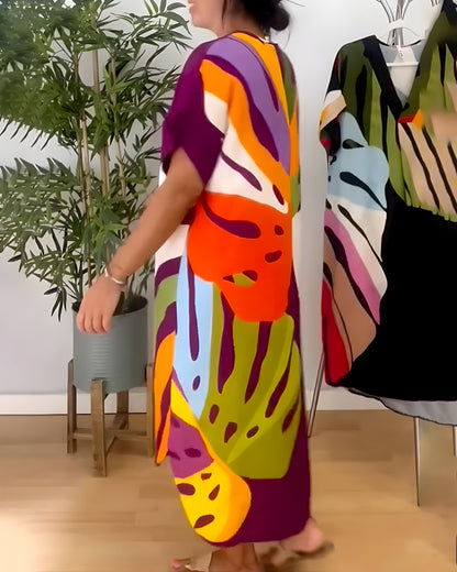 Robe feuillage