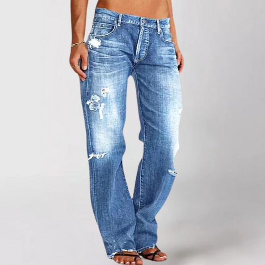 Jean en Denim avec Jambes Amples