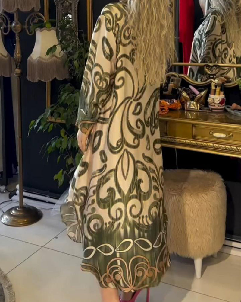 Robe élégante à imprimé