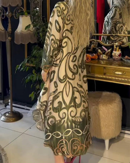 Robe élégante à imprimé