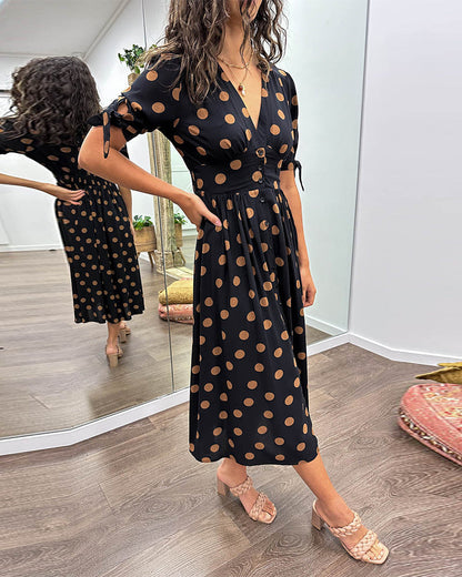 Robe Élégante à Pois