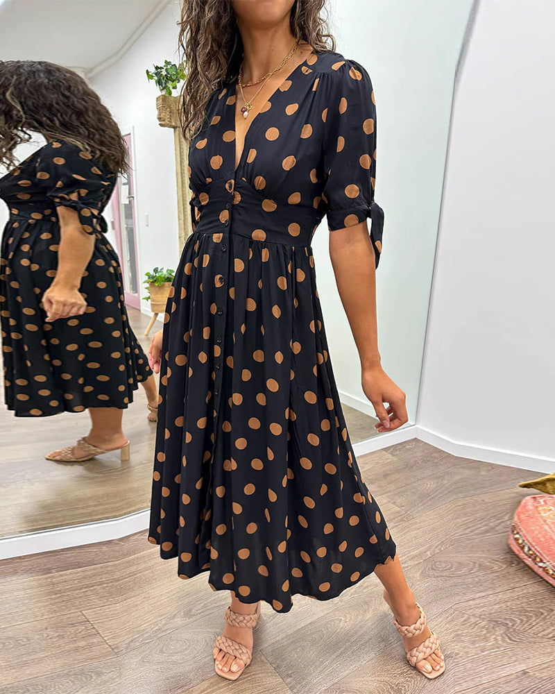 Robe Élégante à Pois
