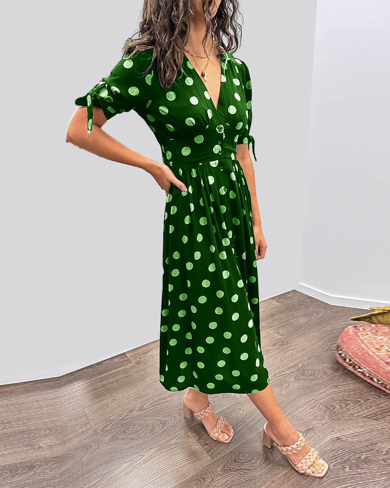 Robe Élégante à Pois