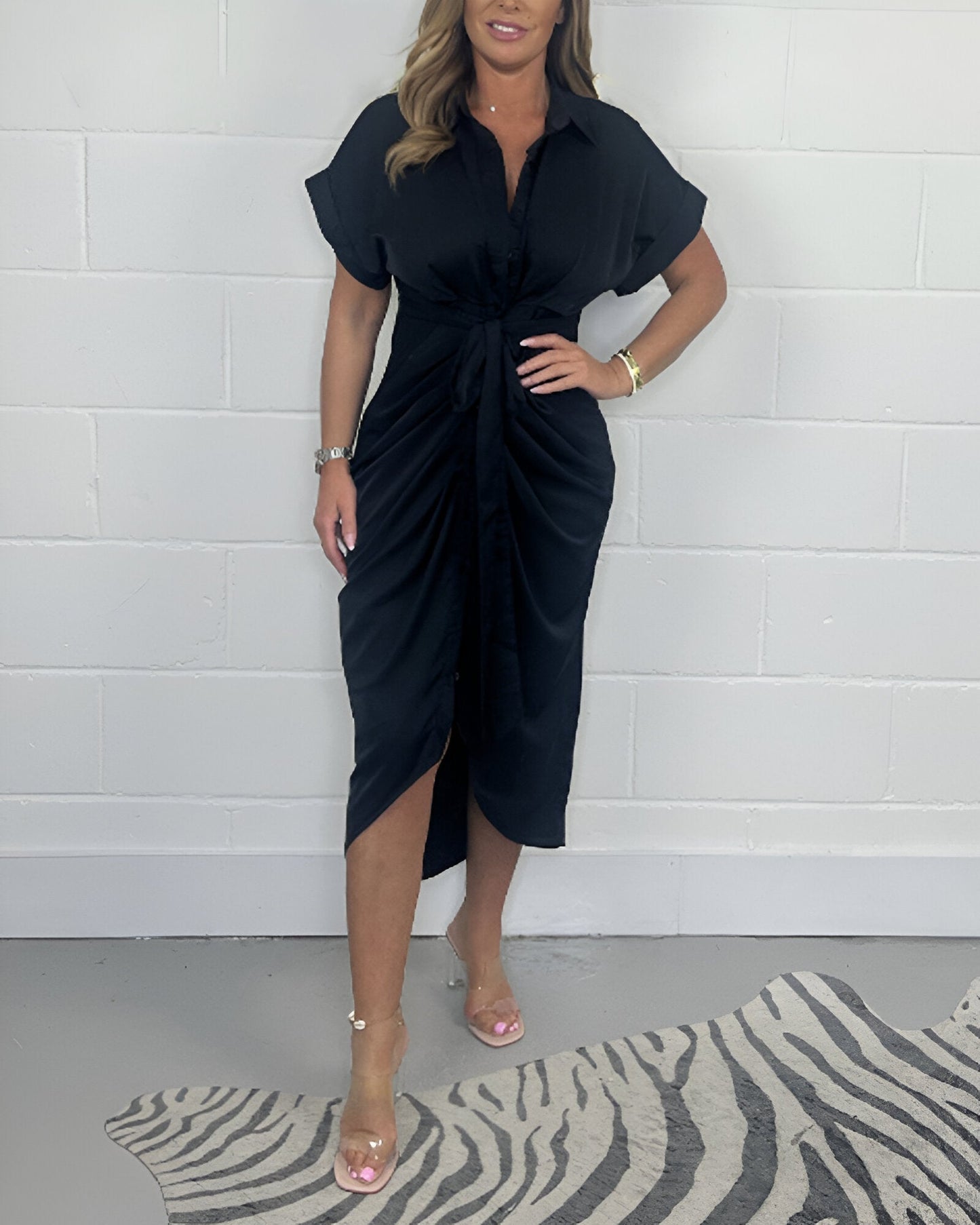 Robe Plissée Élégante