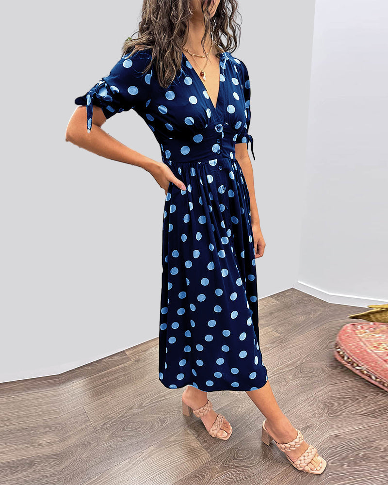 Robe Élégante à Pois