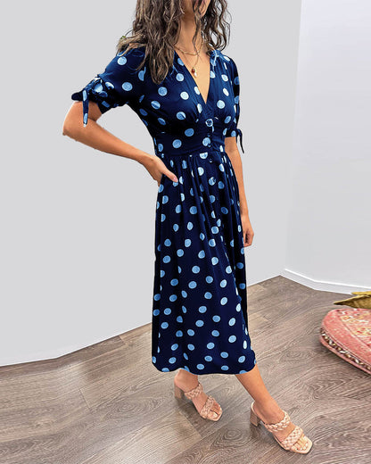 Robe Élégante à Pois