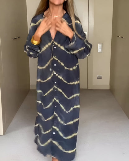 Robe Maxi Bohème à Rayures