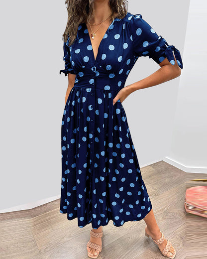 Robe Élégante à Pois
