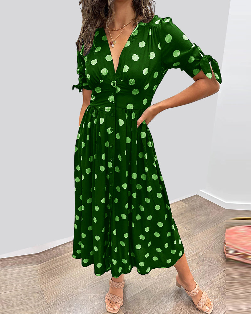 Robe Élégante à Pois