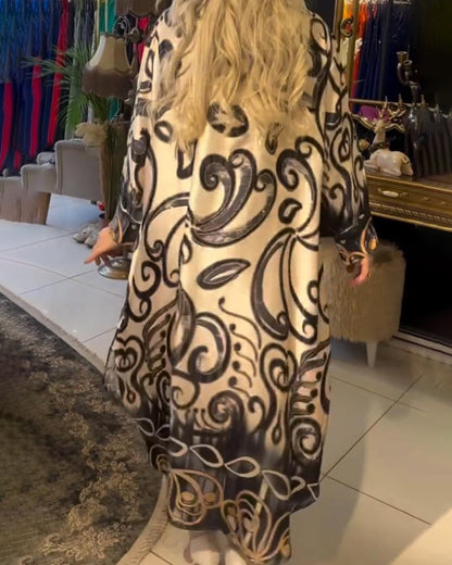 Robe élégante à imprimé