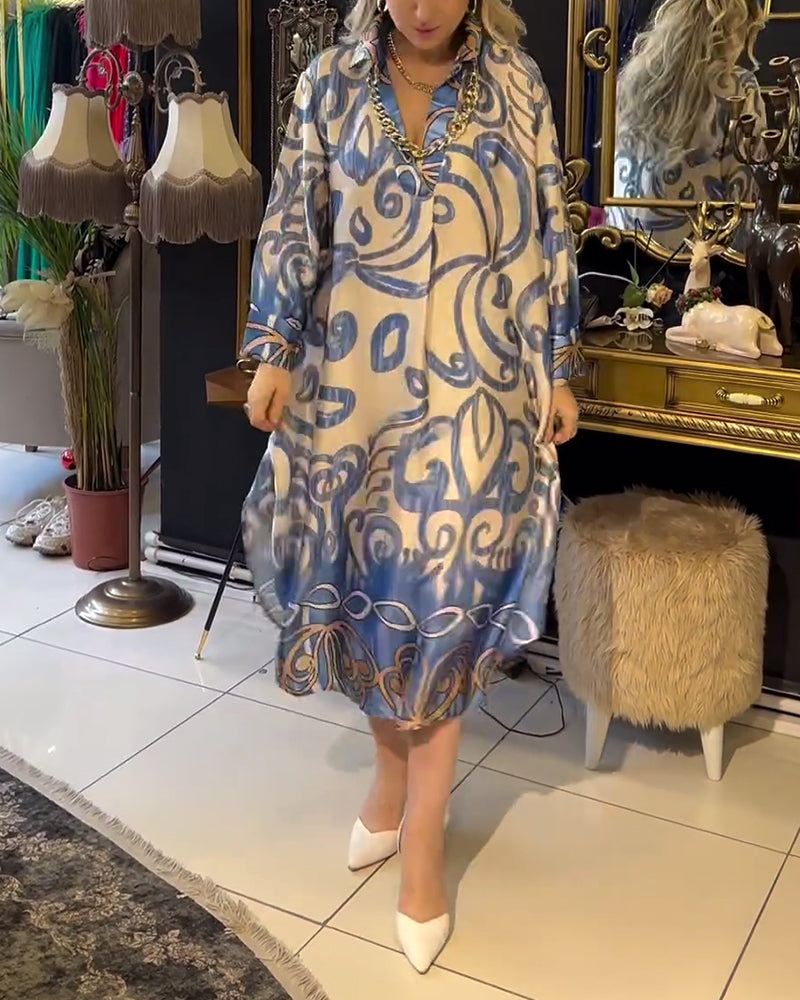 Robe élégante à imprimé