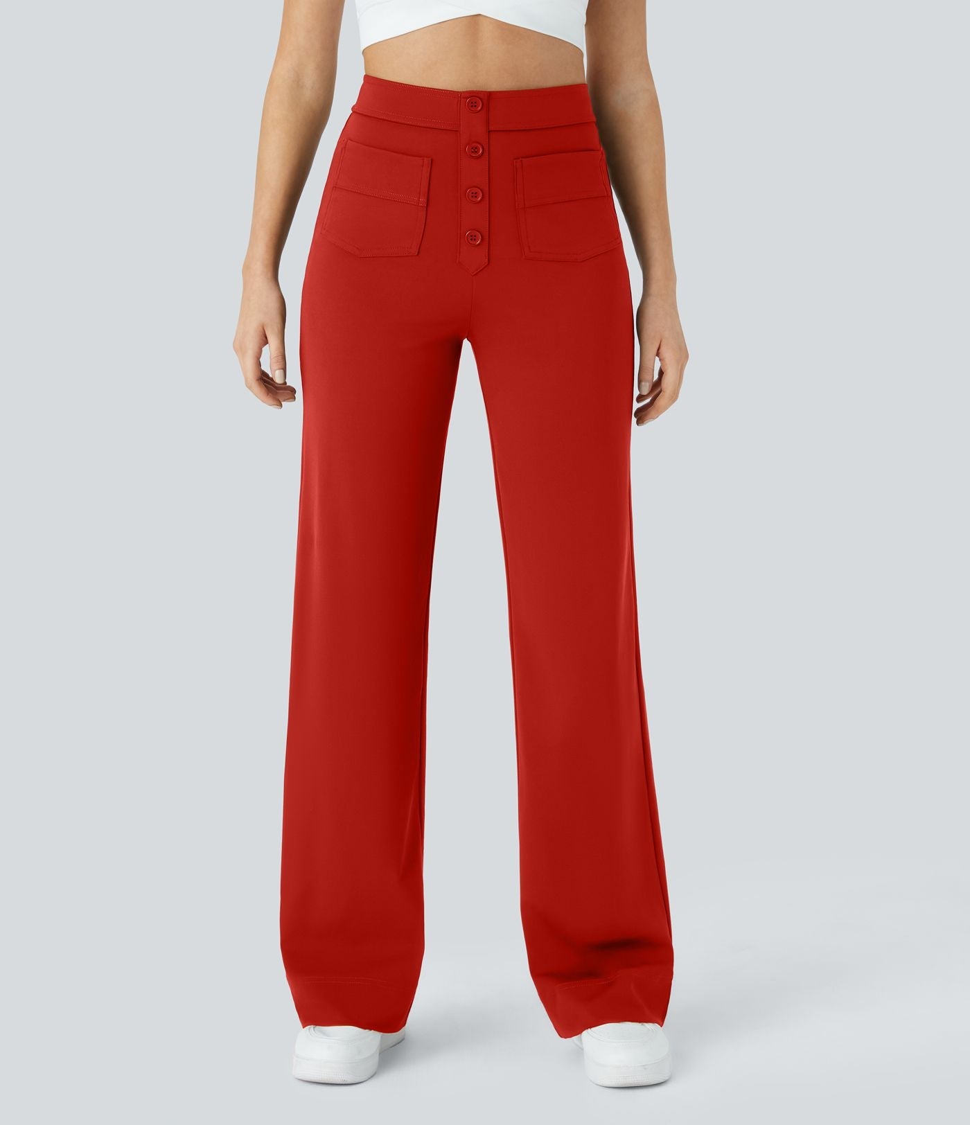 Pantalon Élastique Taille Haute