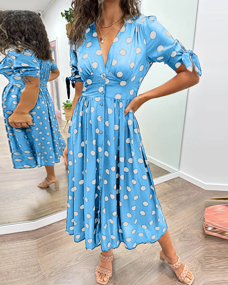Robe Élégante à Pois