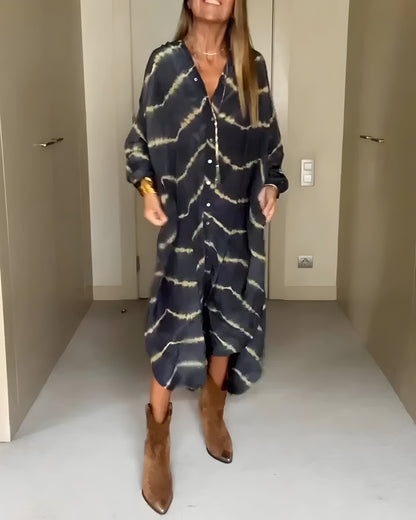 Robe Maxi Bohème à Rayures