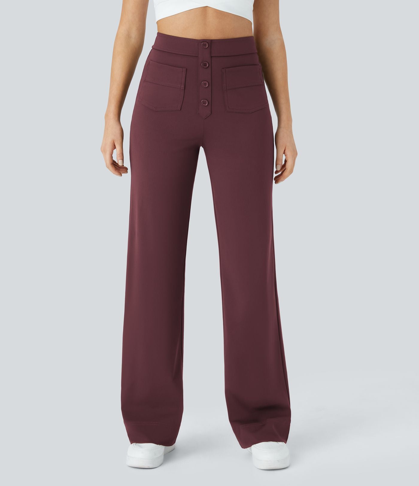 Pantalon Élastique Taille Haute