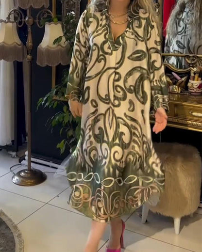 Robe élégante à imprimé