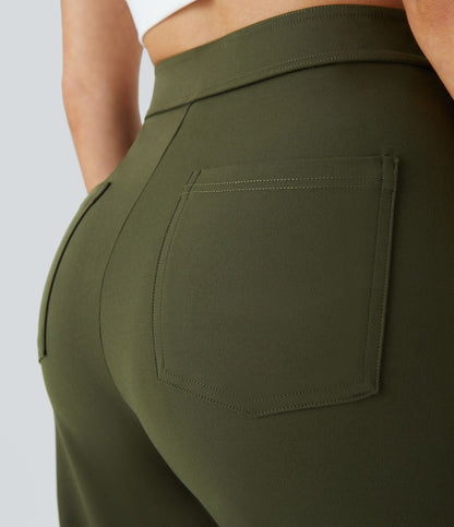 Pantalon Élastique Taille Haute
