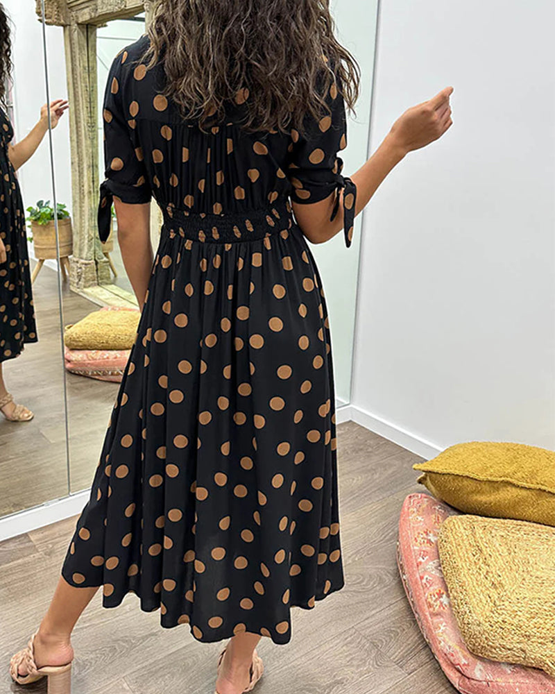 Robe Élégante à Pois
