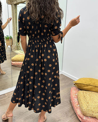 Robe Élégante à Pois