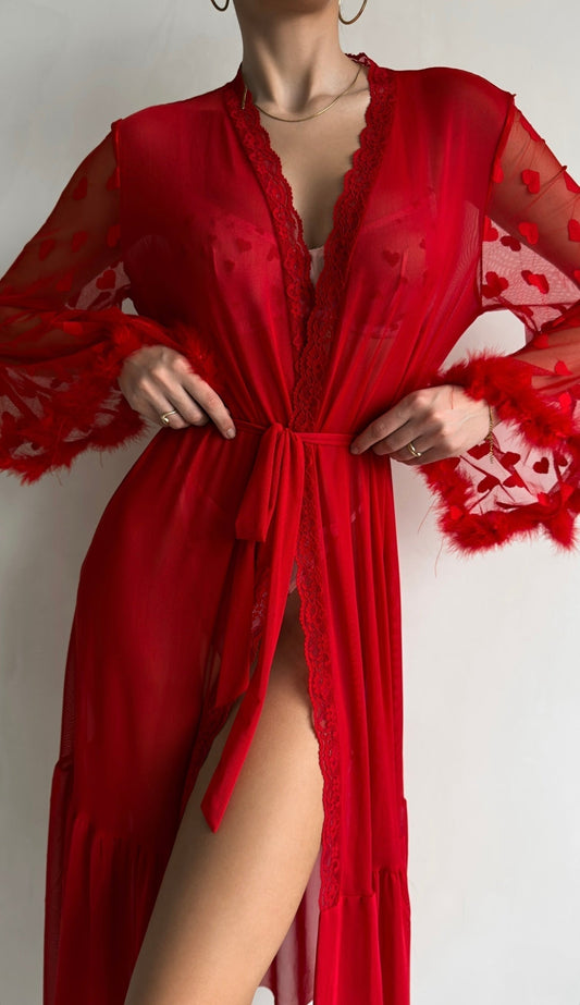 Kimono en Dentelle Transparente