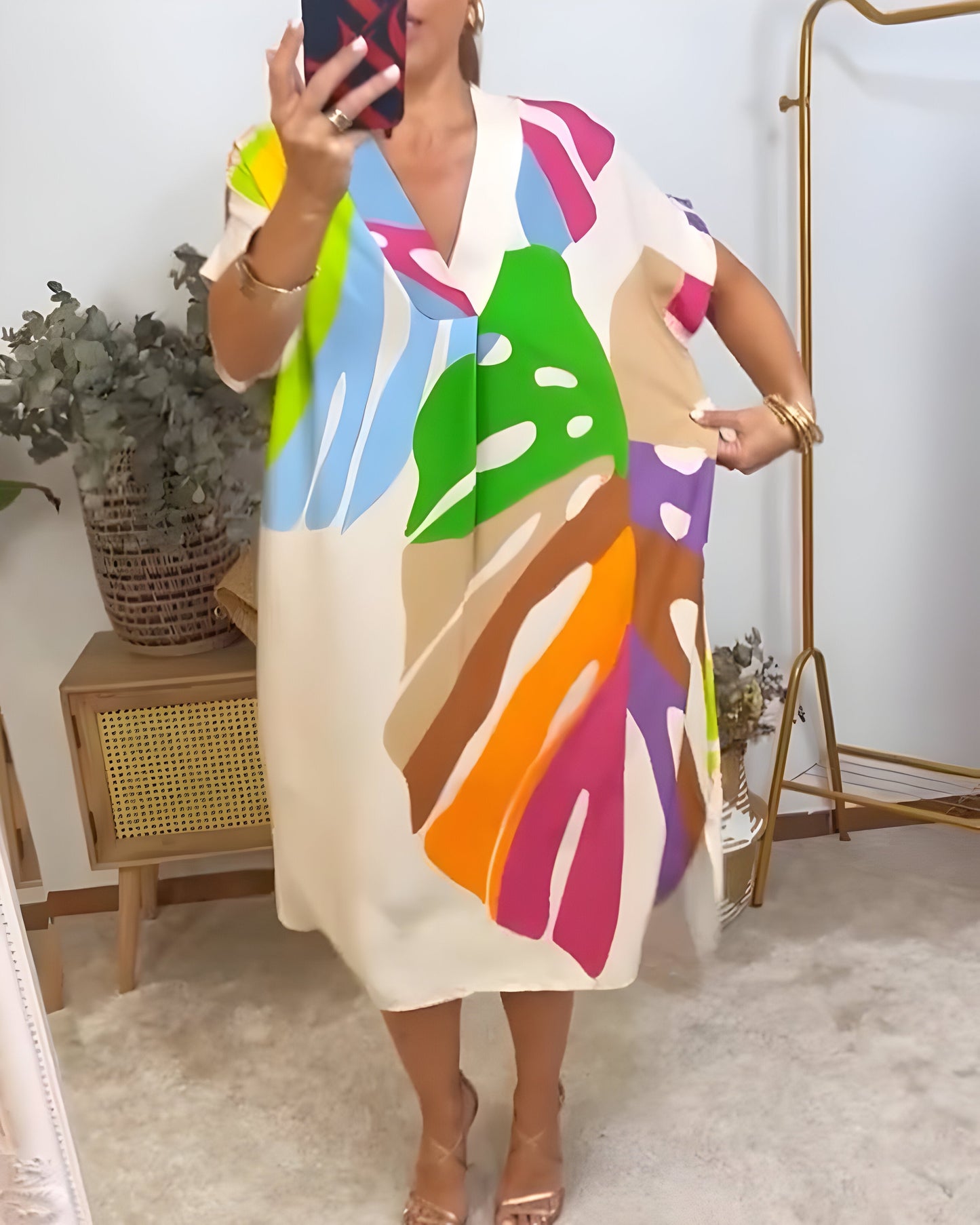 Robe feuillage