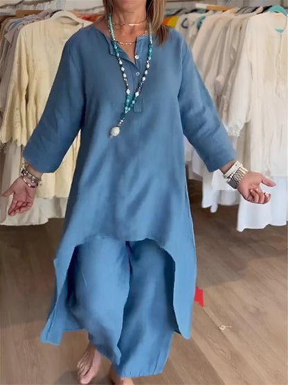 Ensemble d'été en mélange de coton léger