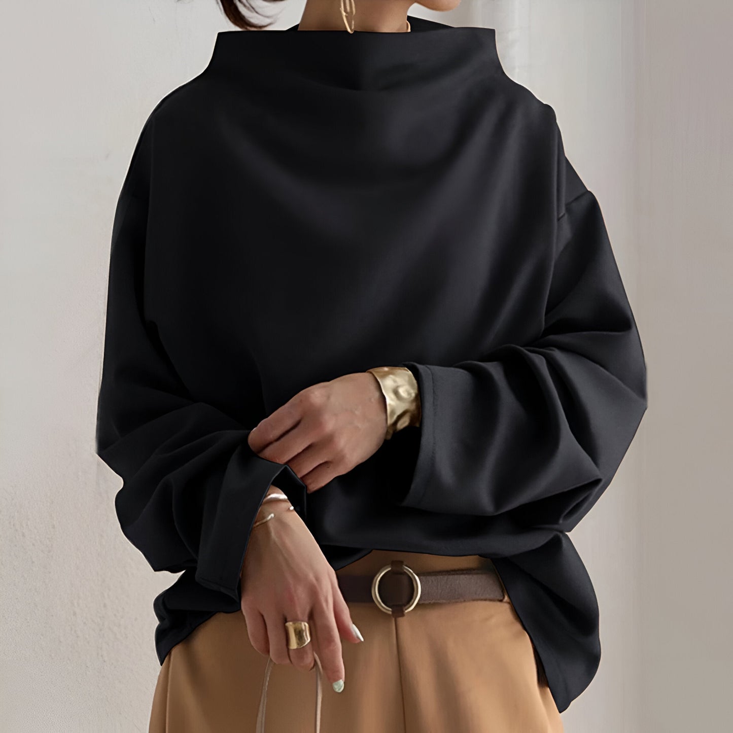 Blouse Élégante à Col Bateau