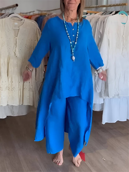 Ensemble d'été en mélange de coton léger