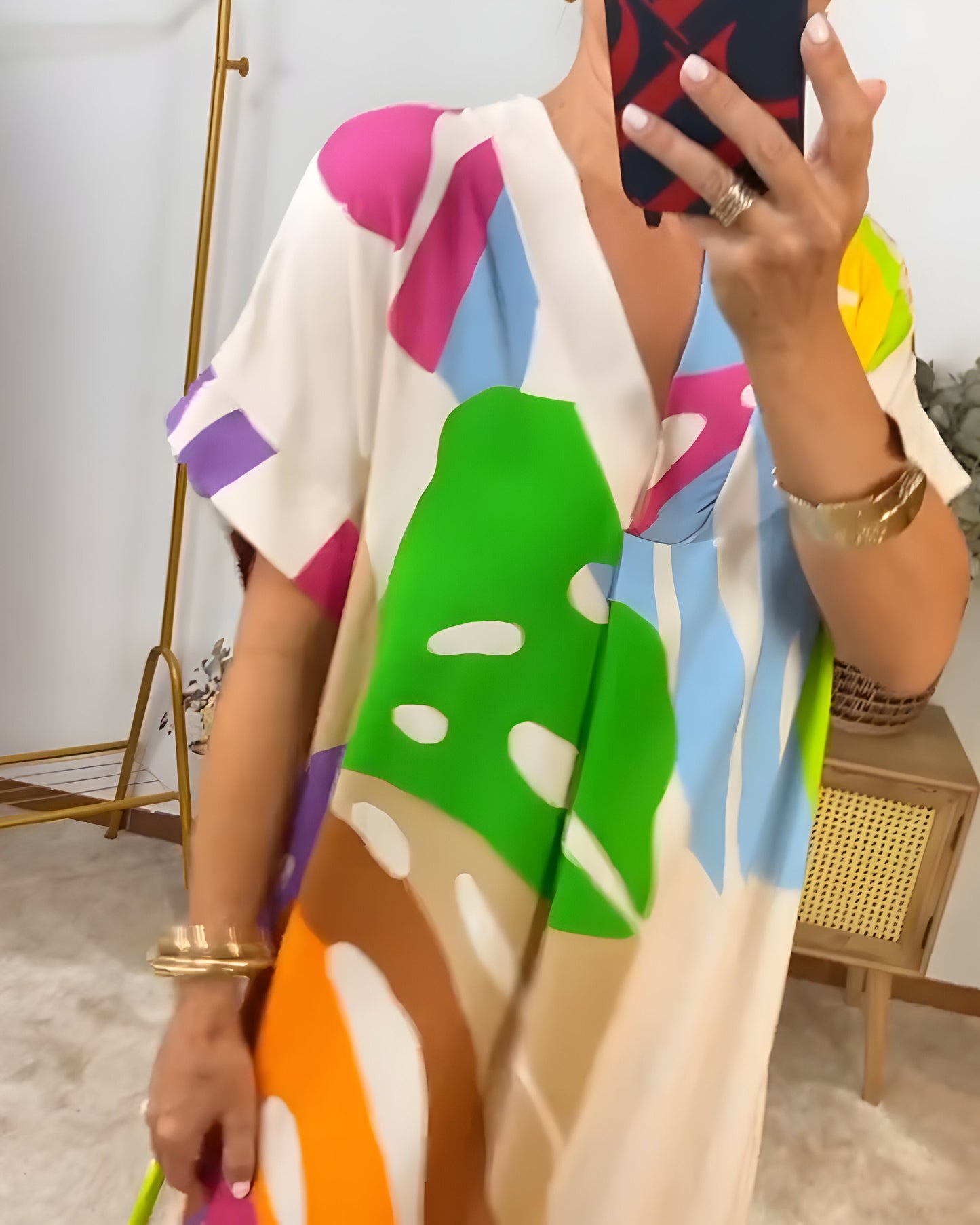Robe feuillage