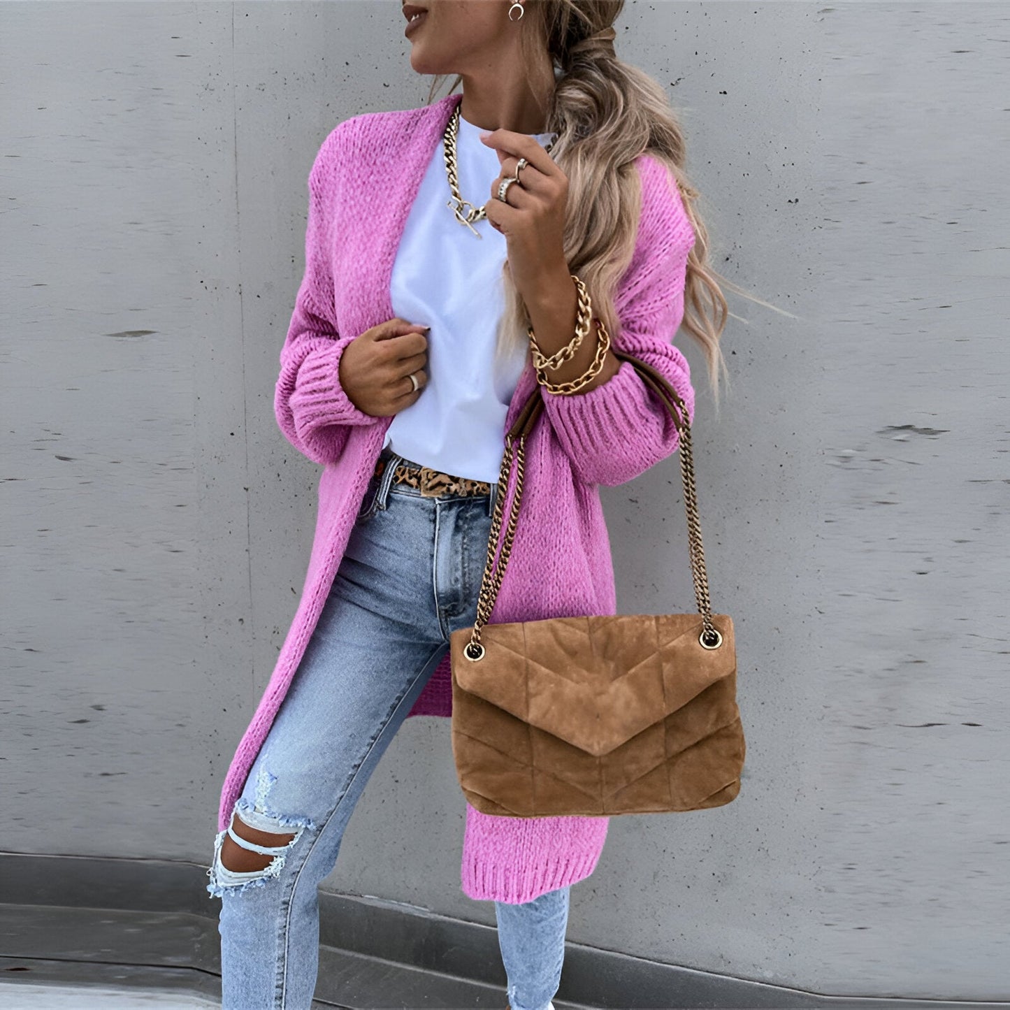 Gilet Long et Chaud pour Femme