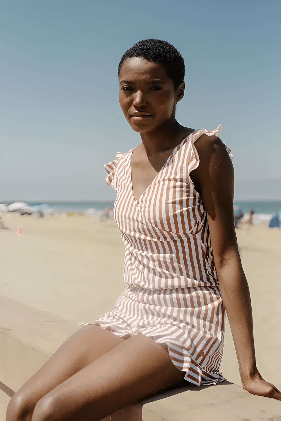 Maillot de bain avec volants et soutien-gorge intégré