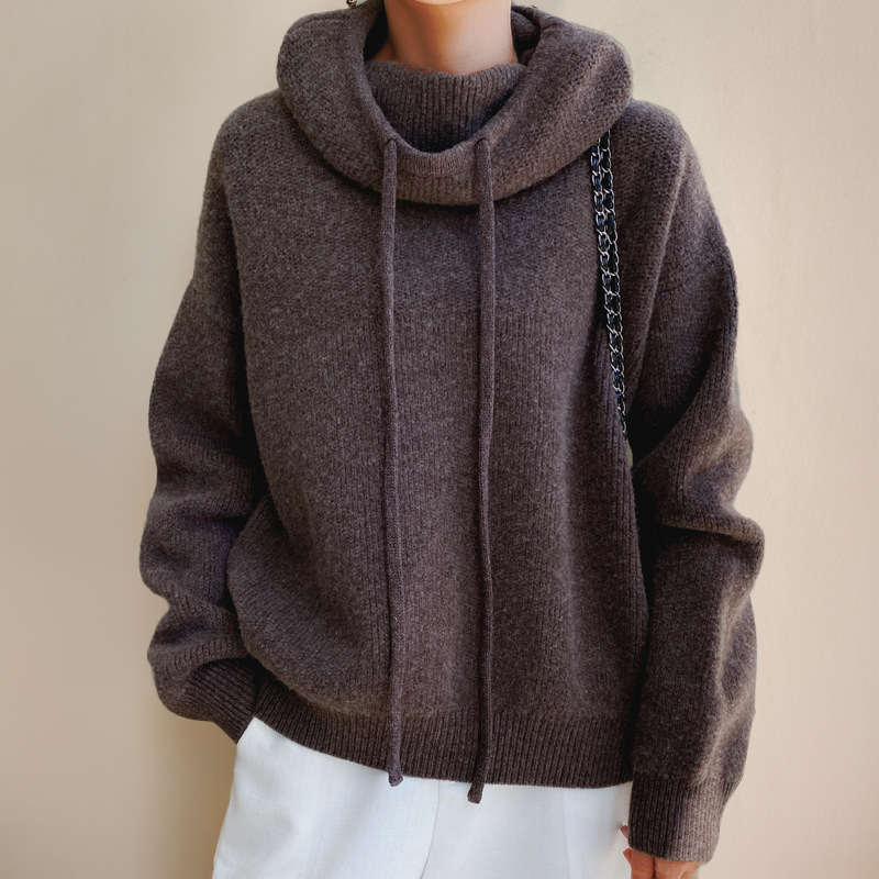 Pull d'Automne Doux avec Capuche
