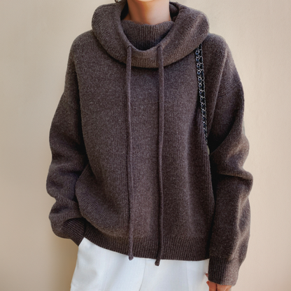 Pull d'Automne Doux avec Capuche